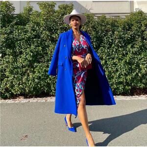 ZARA BLOGGER FAVORITE PRINTED MIDI DRESS MULTICOLORED